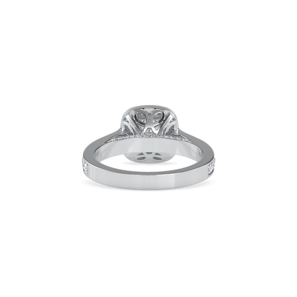 Round Halo Diamond Engagement Ring