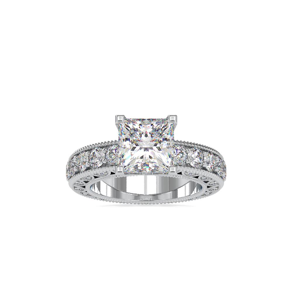 Vintage Princess Diamond Engagement Ring