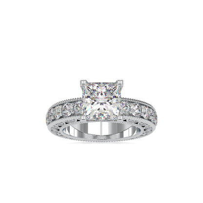 Vintage Princess Diamond Engagement Ring