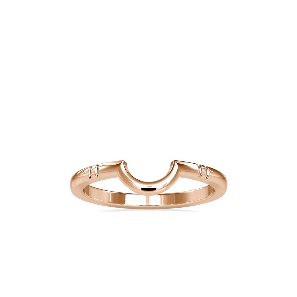 Petite Curved Wedding Ring