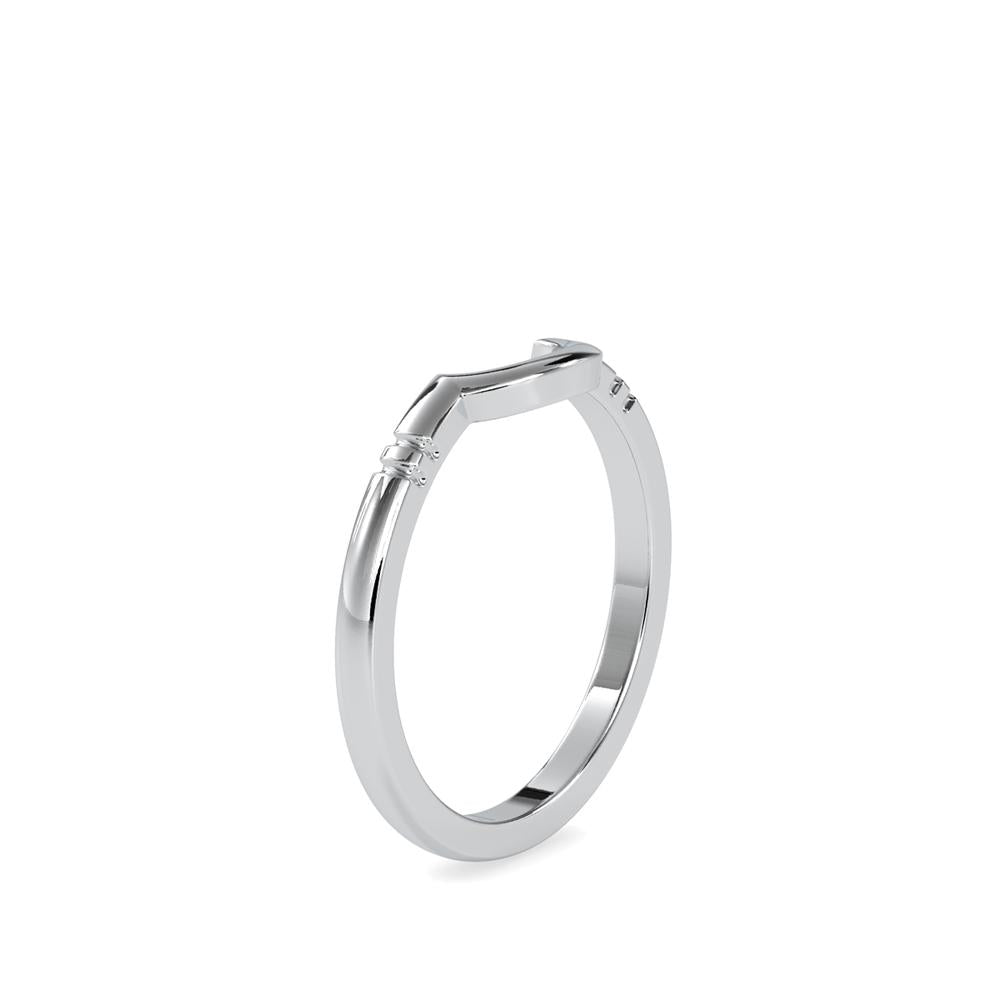Petite Curved Wedding Ring