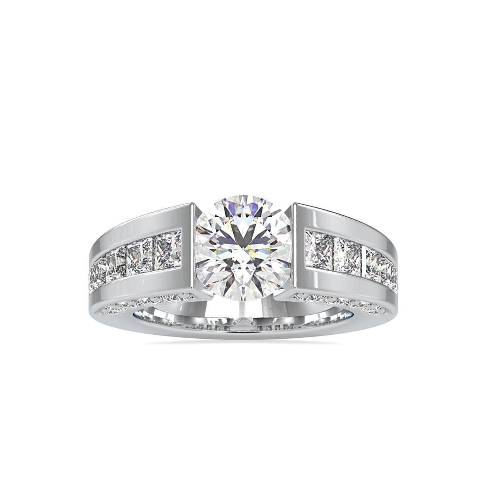 Tension Setting Dimaond Engagement Ring