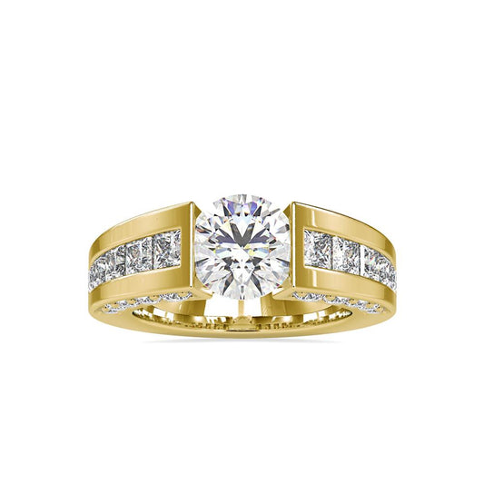 Tension Setting Dimaond Engagement Ring