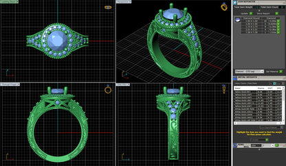 Round Vintage Halo Diamond Engagement Ring