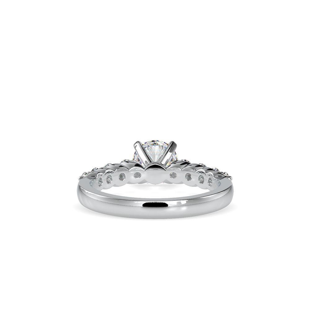 Round 4 prong Diamond Solitaire Engagement Ring