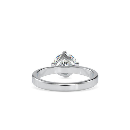 Petite 4 Prong Bypass Solitaire Engagement Ring