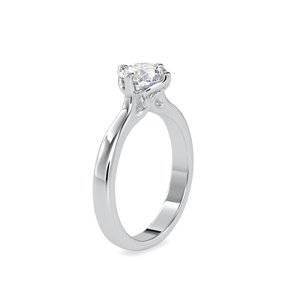 Fancy 4-Prong Solitaire Engagement Ring