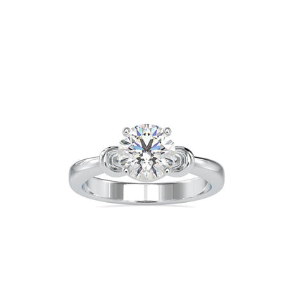 4 Prong Fancy Setting Solitaire Engagement Ring