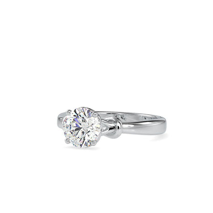 4 Prong Fancy Setting Solitaire Engagement Ring