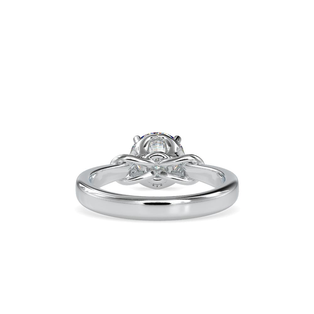 4 Prong Fancy Setting Solitaire Engagement Ring