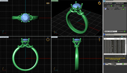 4 Prong Fancy Setting Solitaire Engagement Ring