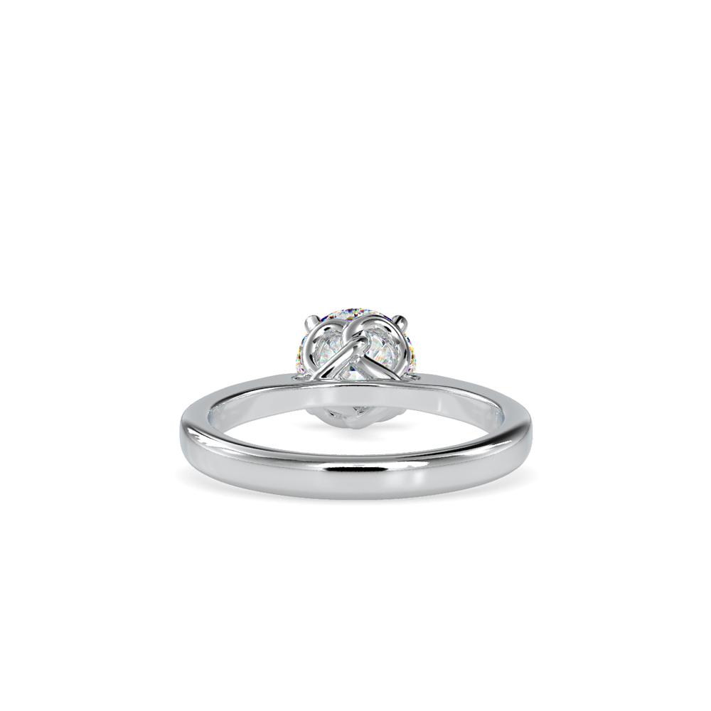 Fancy Knotted 4 Prong Solitaire Engagement Ring