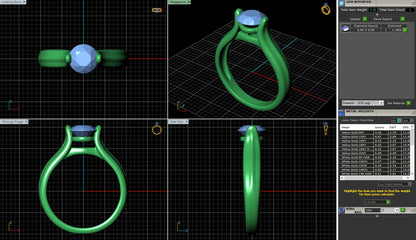 Classic Tension Setting Solitaire Engagement Ring