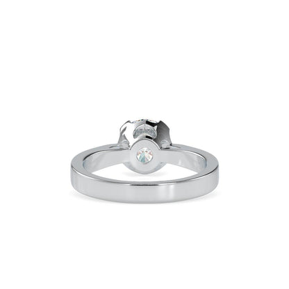 Classic 4 Prong Round Split Shank Solitaire Engagement Ring