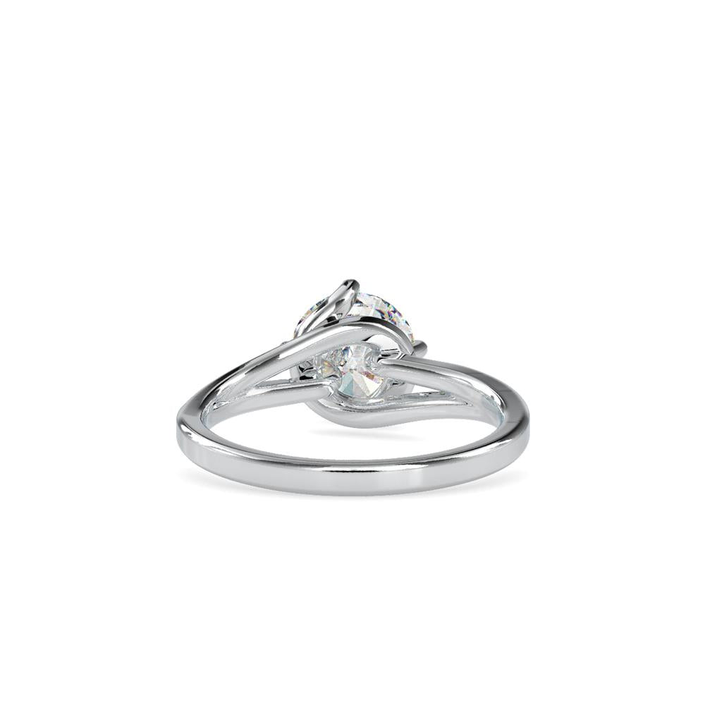 Zac Posen Round Twisted Solitaire Engagement Ring