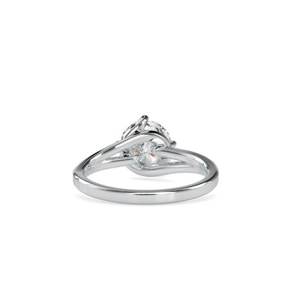 Zac Posen Round Twisted Solitaire Engagement Ring