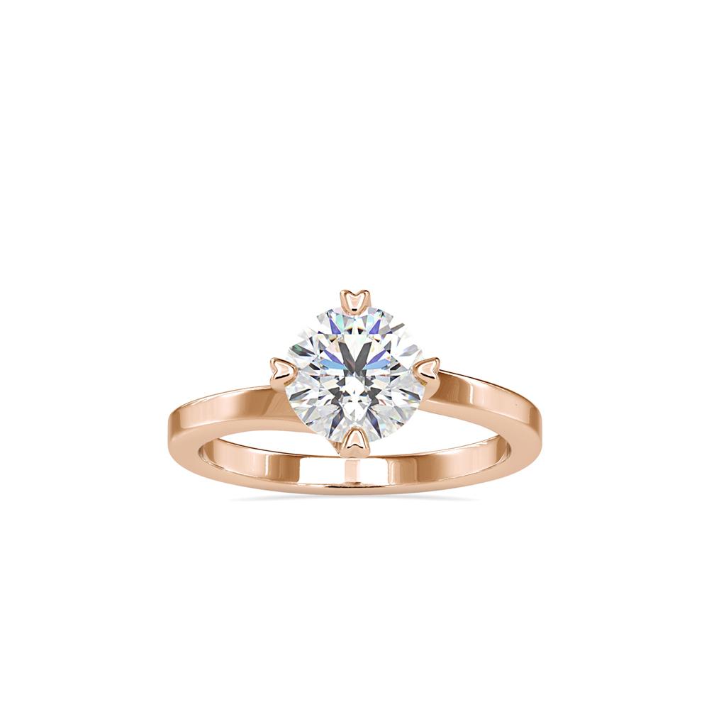 Zac Posen Heart Prongs Solitaire Engagement Ring