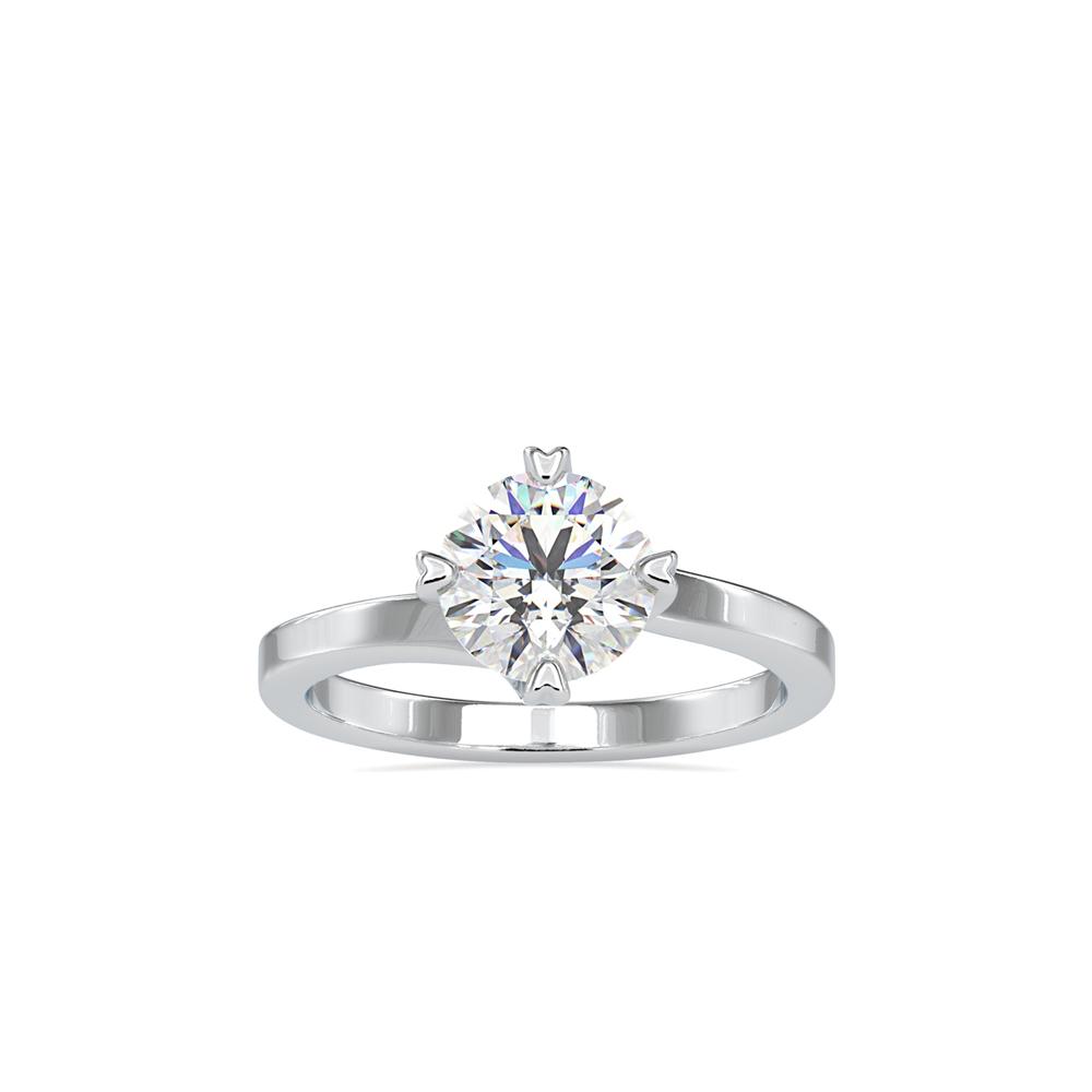 Zac Posen Heart Prongs Solitaire Engagement Ring