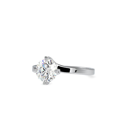 Zac Posen Heart Prongs Solitaire Engagement Ring