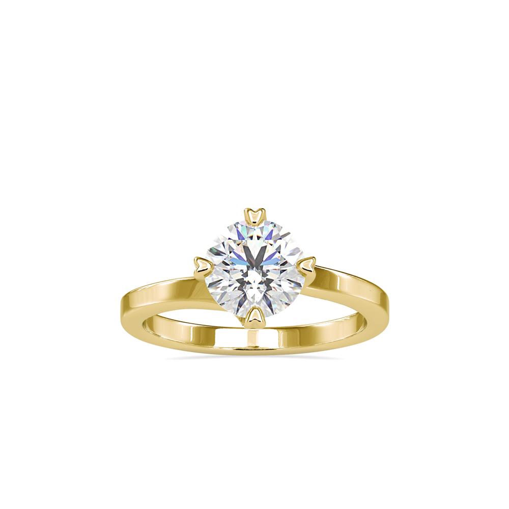 Zac Posen Heart Prongs Solitaire Engagement Ring