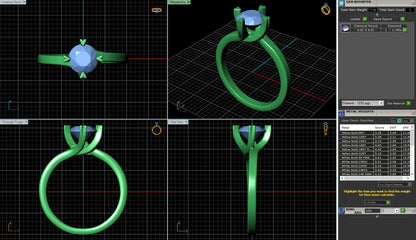 Zac Posen Heart Prongs Solitaire Engagement Ring