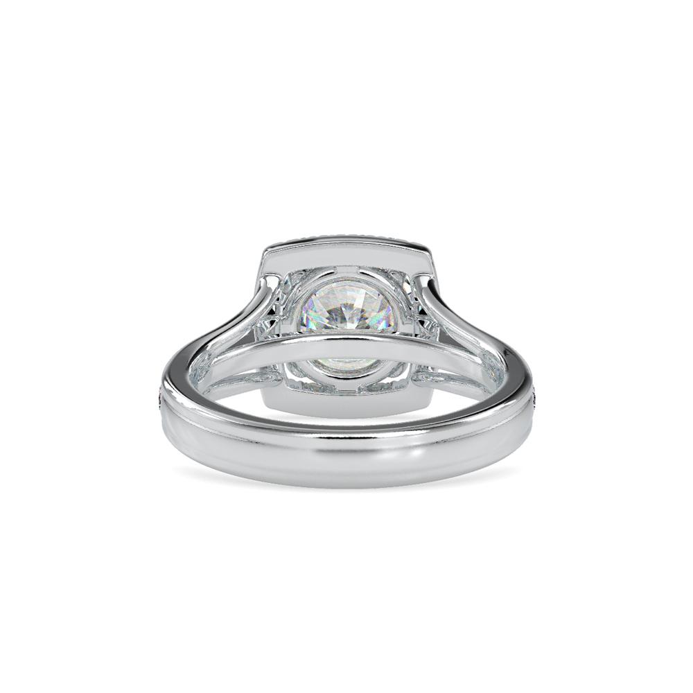 Round Halo Diamond Engagement Ring