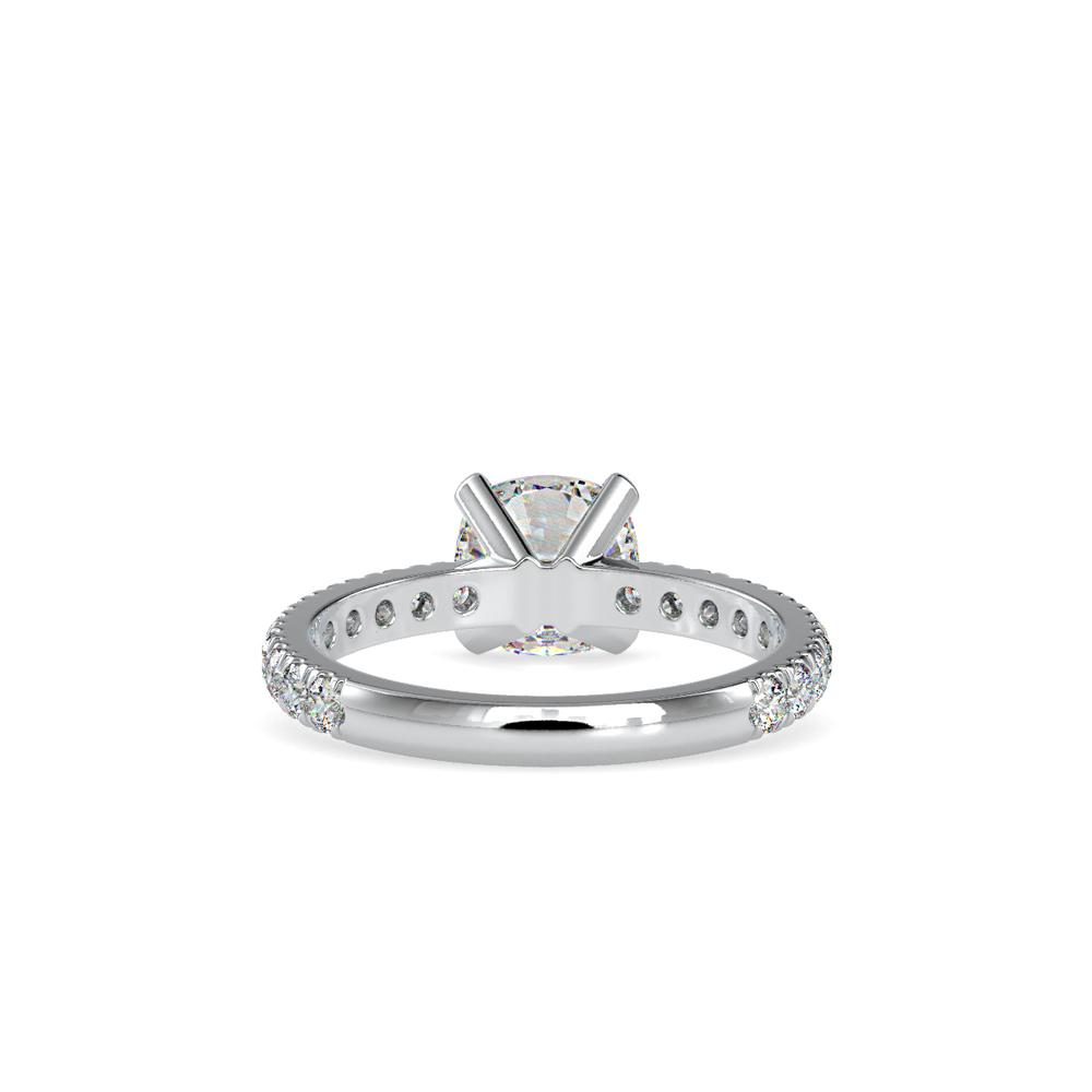 Modern Classic cushion cut engagement ring