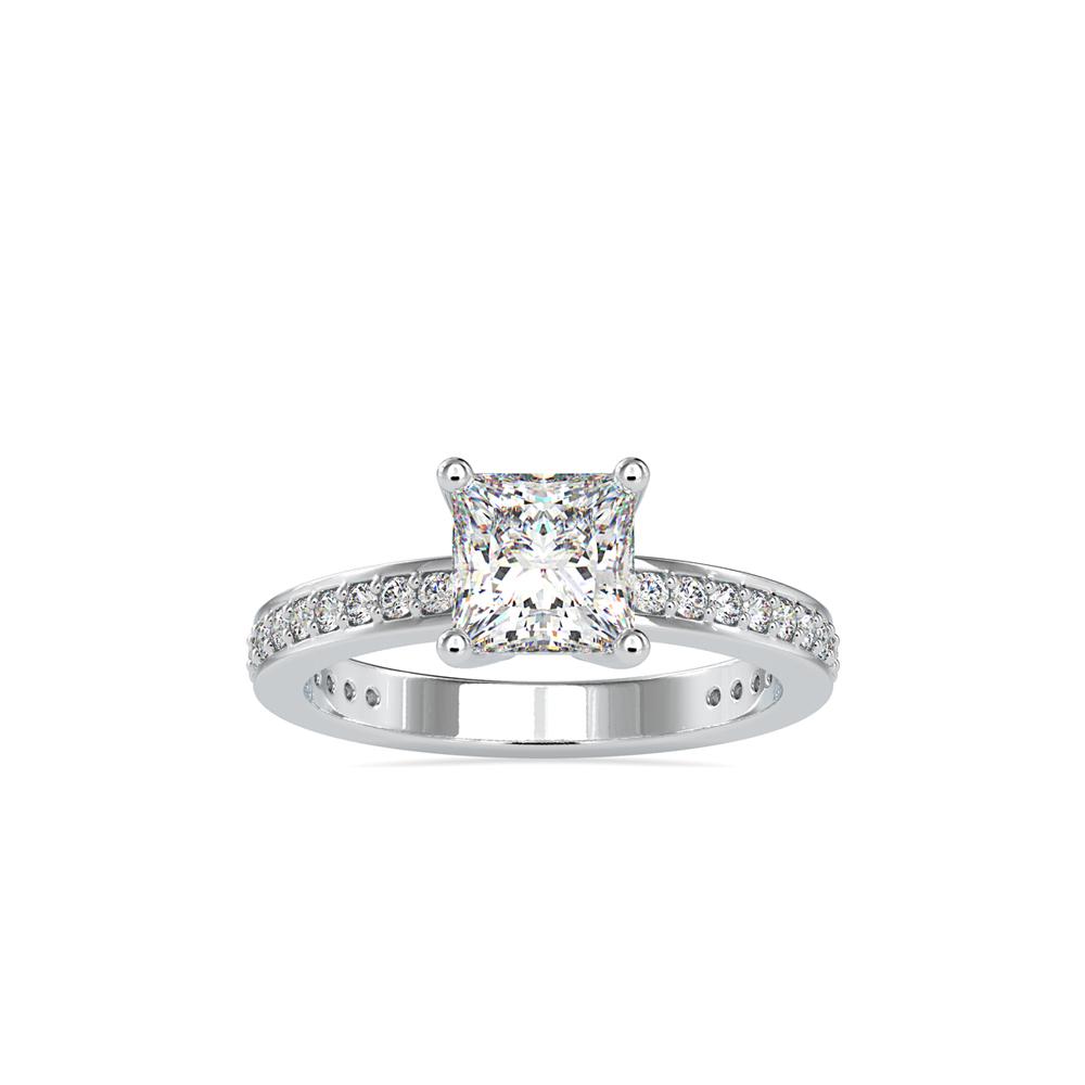 Modern Classic cushion cut engagement ring