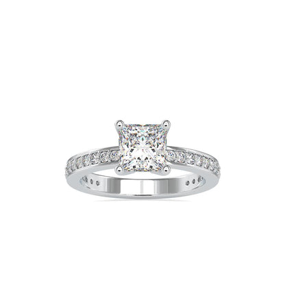 Modern Classic cushion cut engagement ring