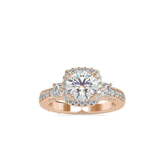 Contemporary Classic trinity styled engagement ring