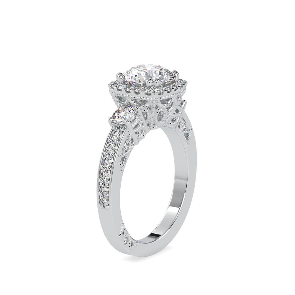 Contemporary Classic trinity styled engagement ring