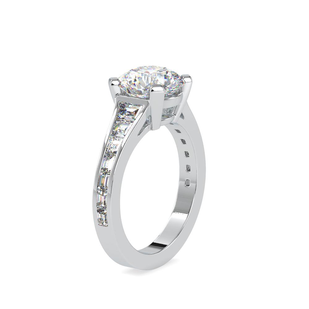 Art Deco inspired diamond engagement ring