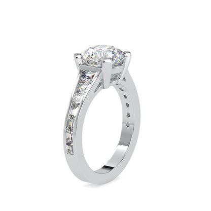 Art Deco inspired diamond engagement ring