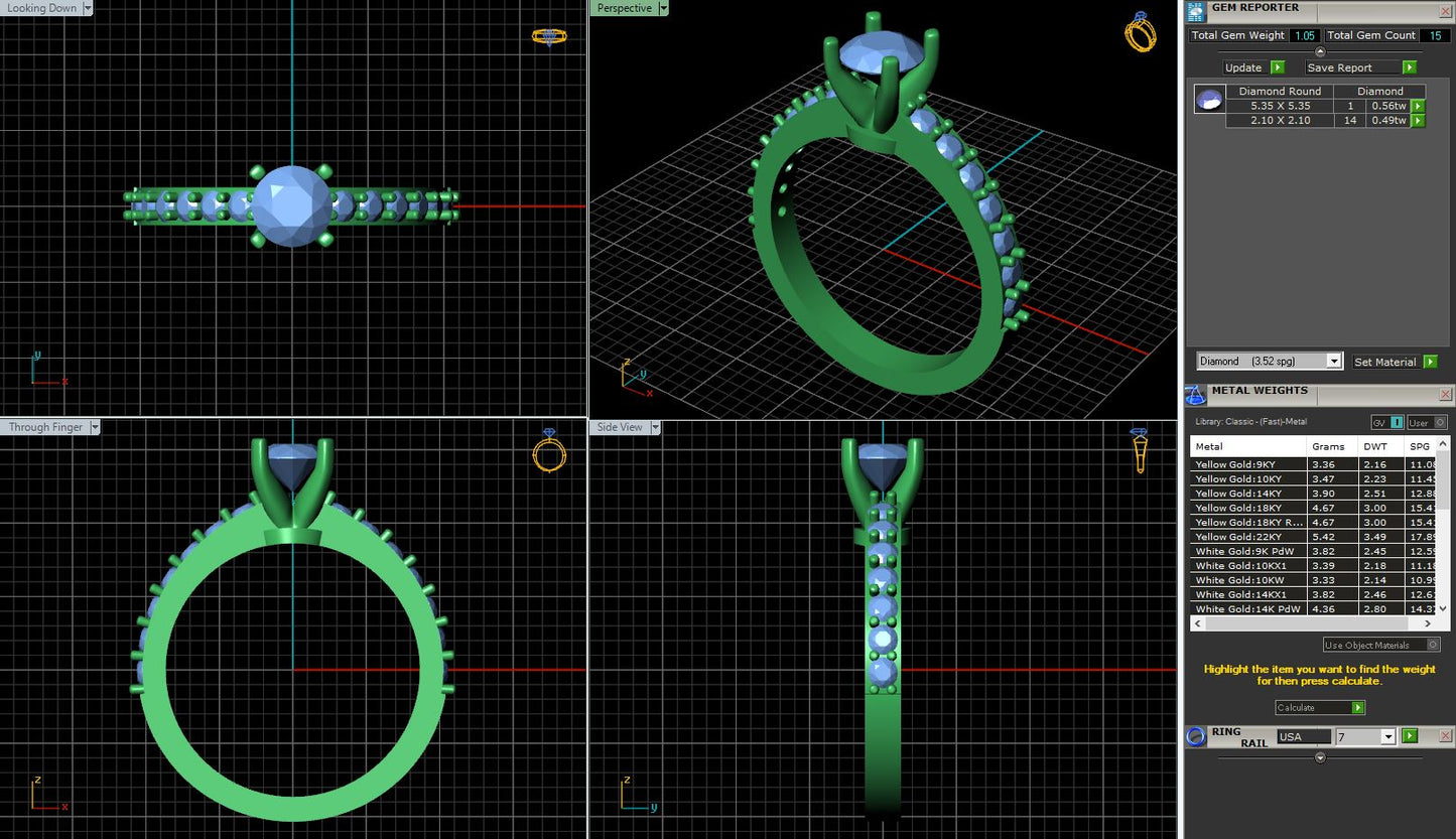 Uniform and Distinctive Engagement ring