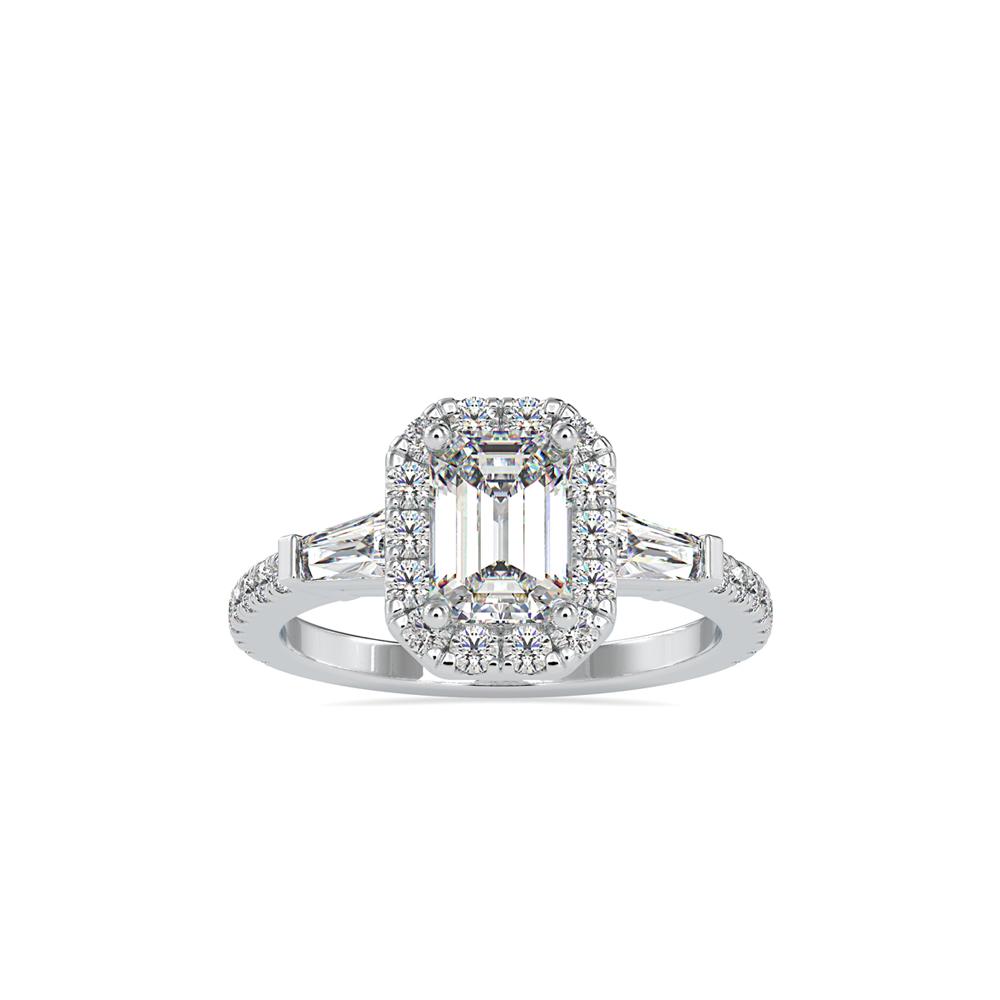 Elegant Elongated Emerald Cut Diamond