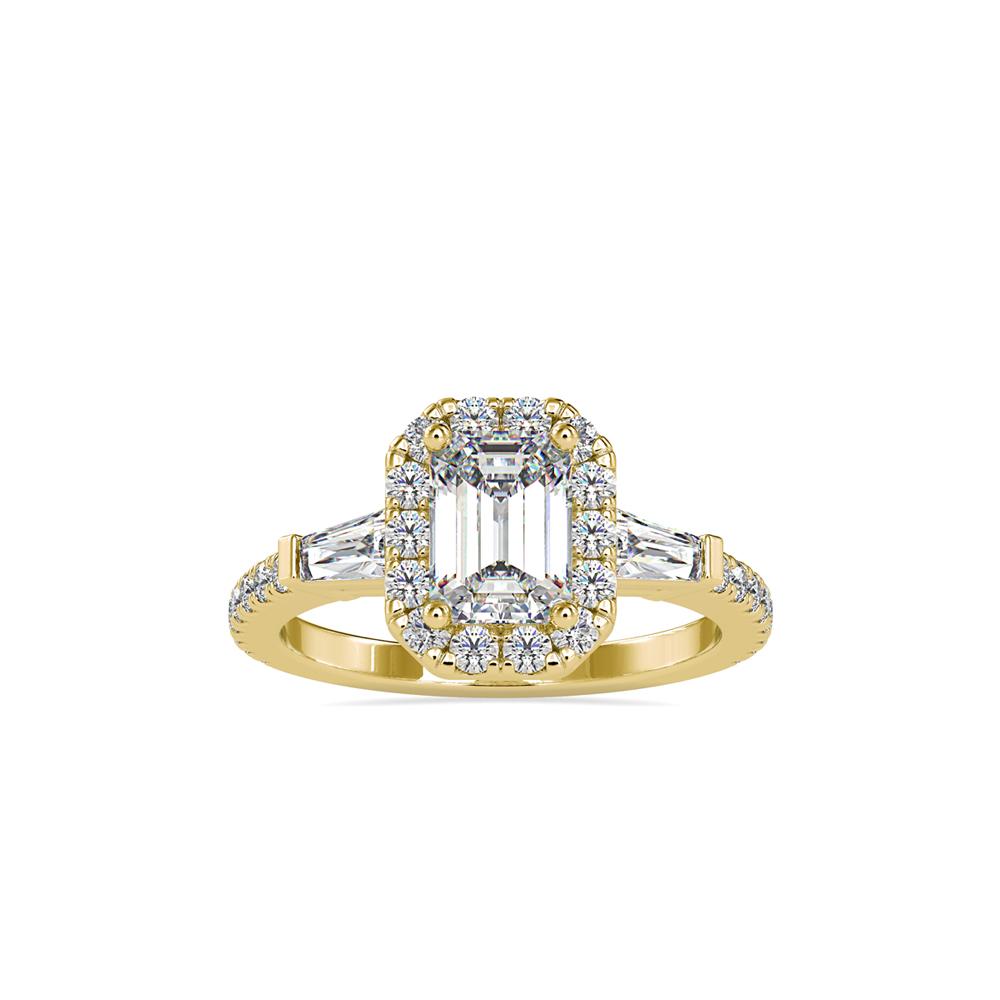 Elegant Elongated Emerald Cut Diamond