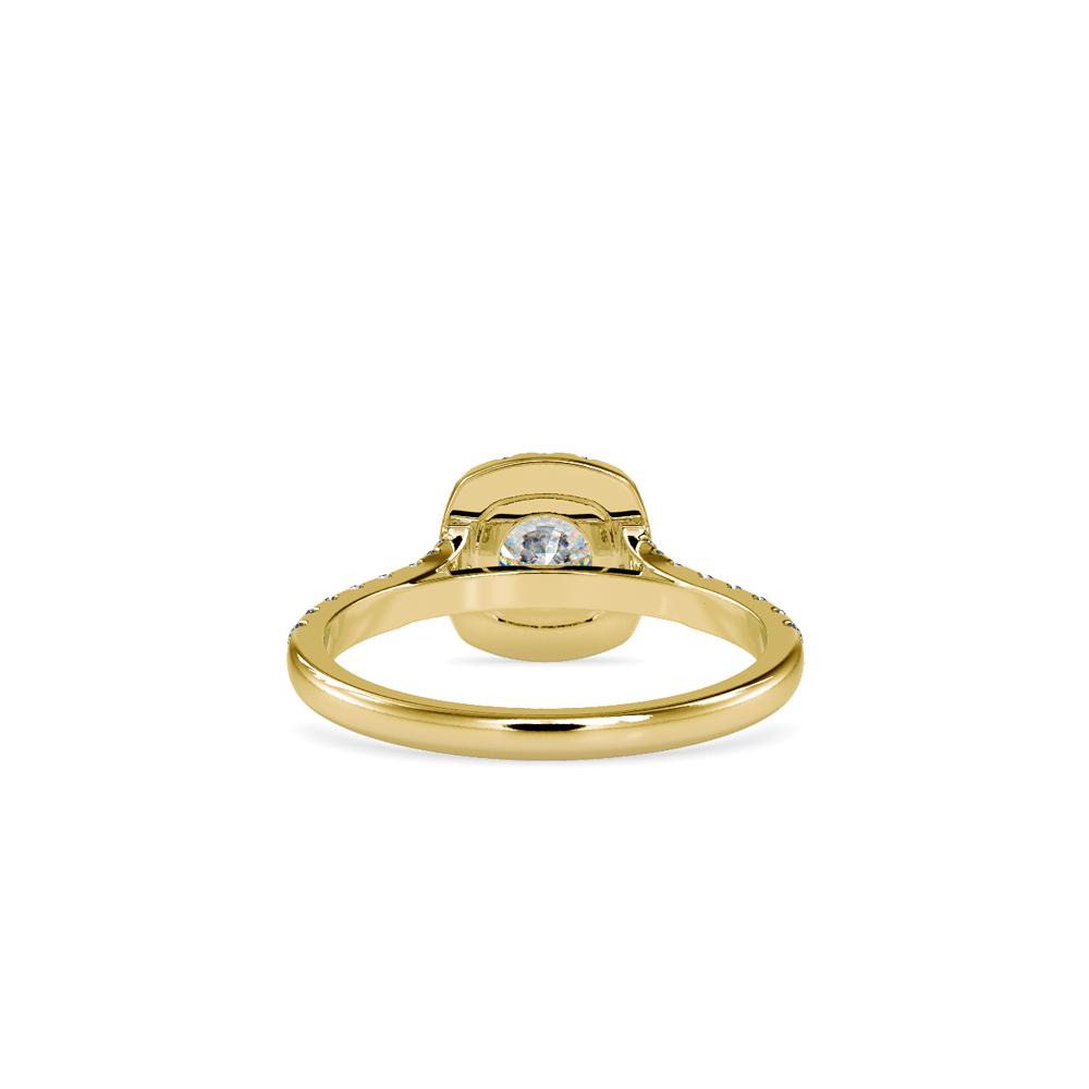 A Scalloped Halo Statement ring