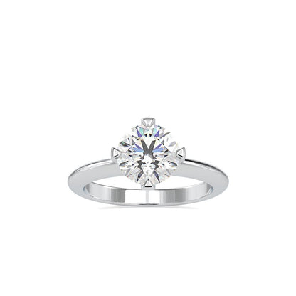 Knife Edge Star Set Solitaire