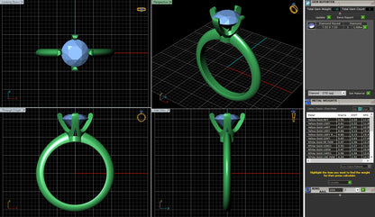 Knife Edge Star Set Solitaire