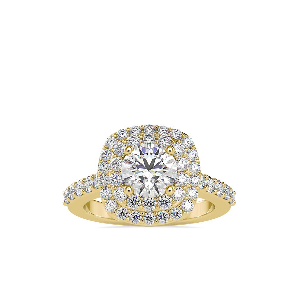 Cushion Shaped Antique Design Diamond Ring