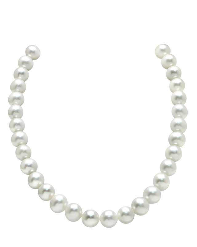 11-12mm White Freshwater Pearl Necklace- AAAA Quality