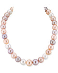 12-13mm Freshwater Multicolor Pearl Necklace - AAA Quality