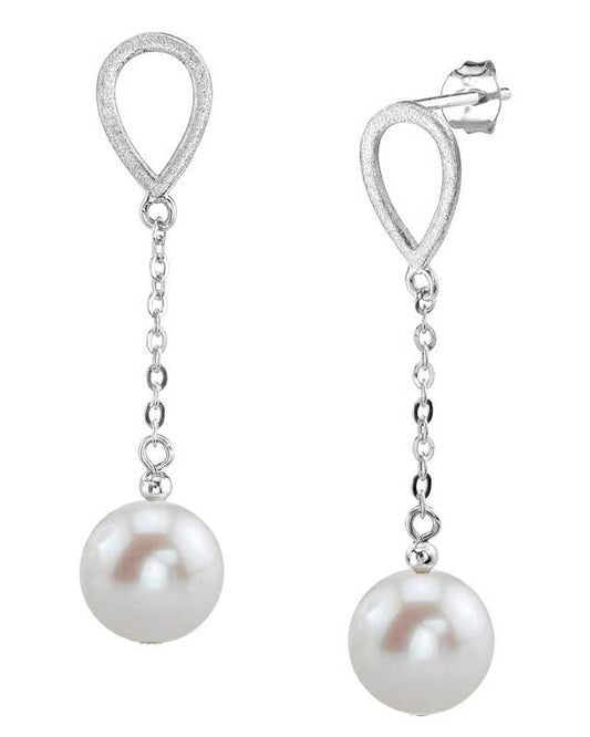 14K Gold Freshwater Pearl Vera Tincup Earrings