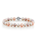 7-8mm Multicolor Freshwater Pearl Bracelet - AAA Quality