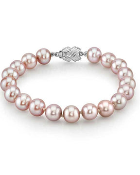 7-8mm Pink Freshwater Pearl Bracelet - AAAA Quality