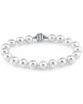 7-8mm White Freshwater Pearl Bracelet - AAA Quality