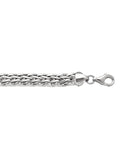 CZB67 - WHITE GOLD WEAVE LINK