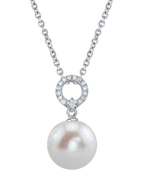 Freshwater Pearl & Diamond Joyce Pendant