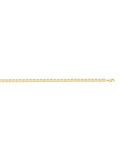 Yellow Gold Solid Flat Anchor Link Anklet