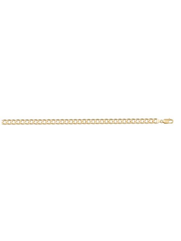 Yellow Gold Solid Open Link Anklet